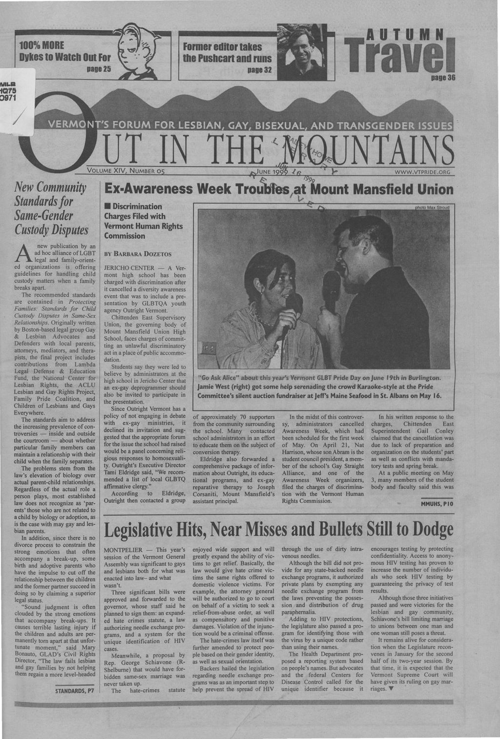 Miniature of Out in the Mountains, June, 1999