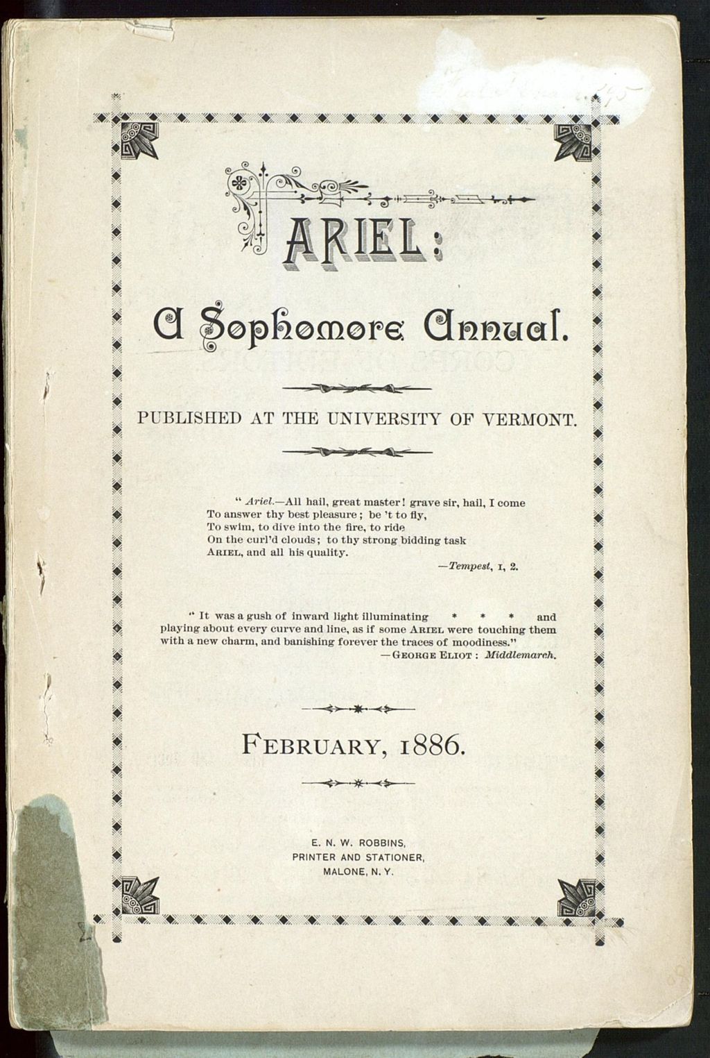 Miniature of Ariel vol. 001 (1886)