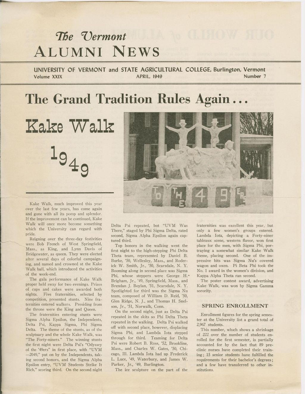 Miniature of The Vermont Alumni News