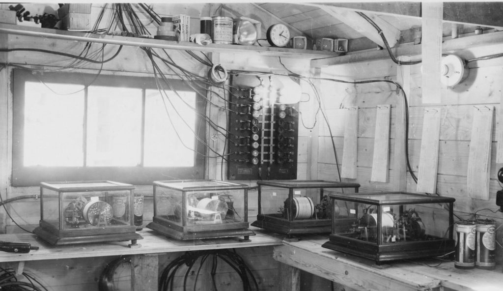 Miniature of Instrumentation inside research shed