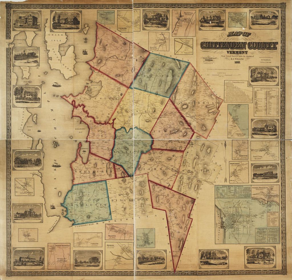 Miniature of Map of Chittenden County, Vermont