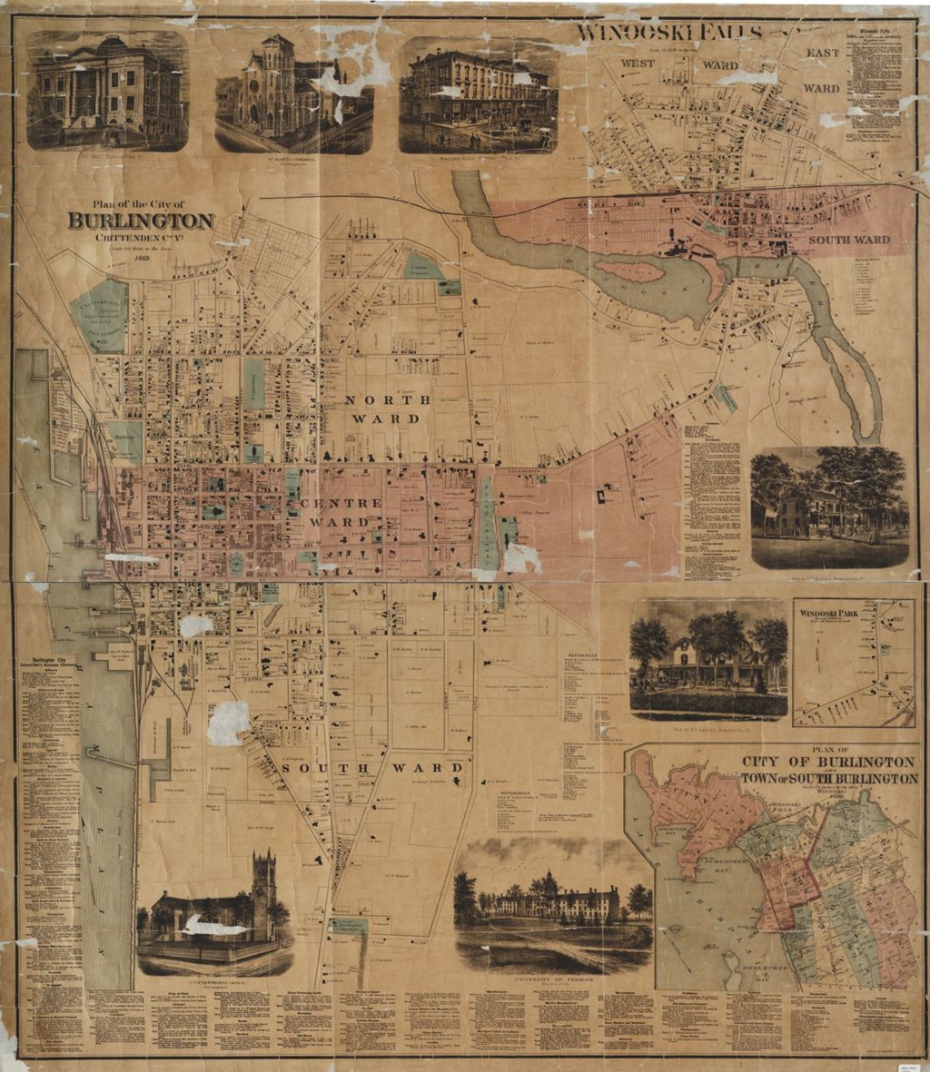 Miniature of Plan of the City of Burlington, Chittenden Co., Vt