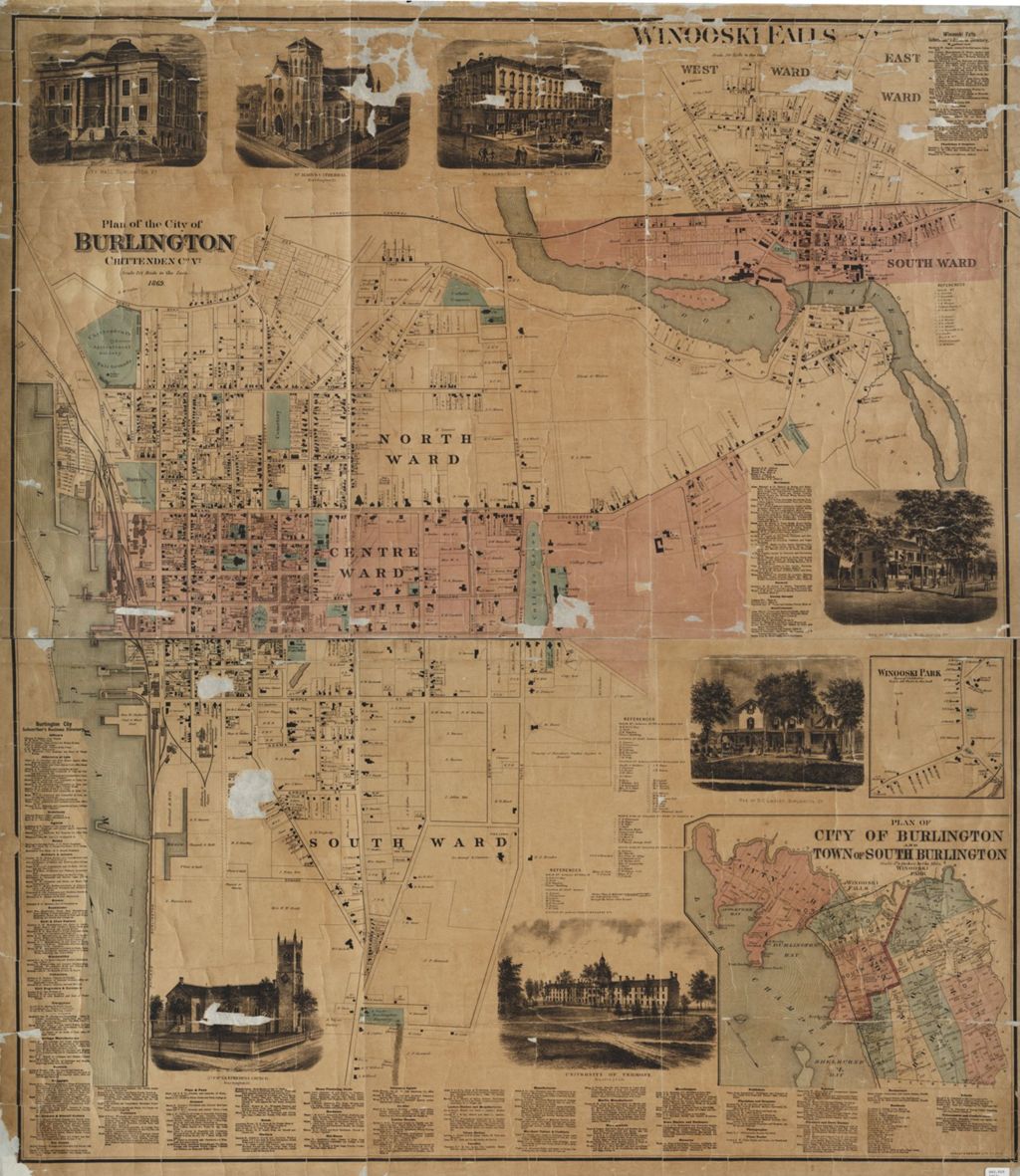 Miniature of Plan of the City of Burlington, Chittenden Co., Vt