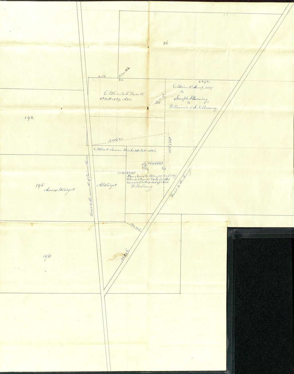 Miniature of Burlington: Surveys down the River H. B. Stacy, North, undated