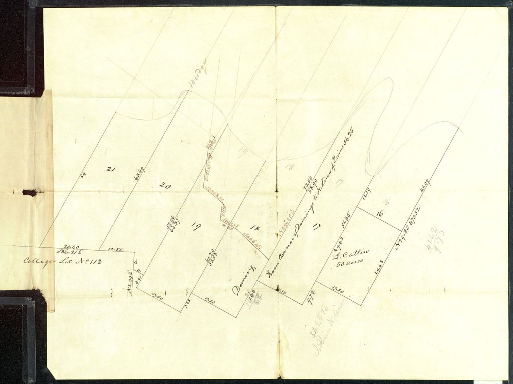 Miniature of Burlington 100-acre lots, No. 16, 17, 18, 19, 20, 21, undated