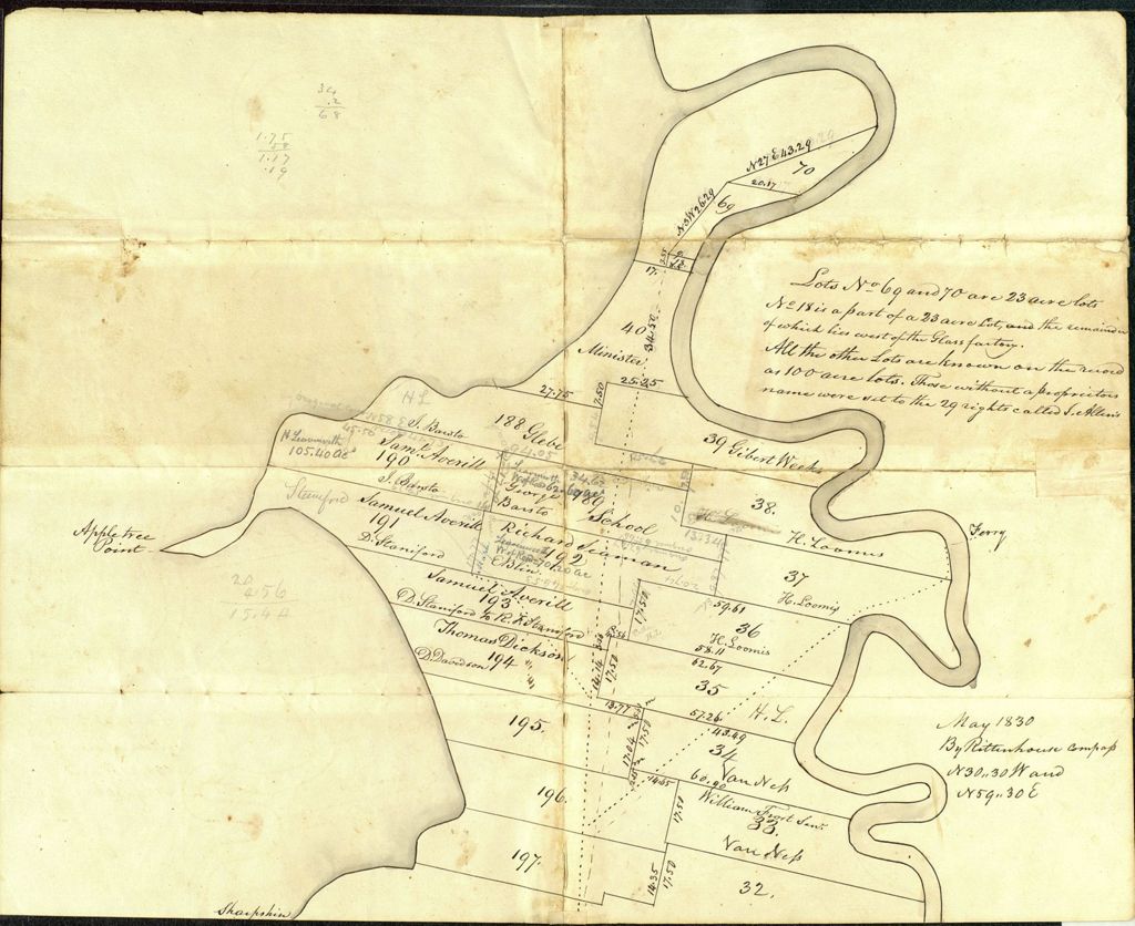 Miniature of Burlington N. W. part, May 1830