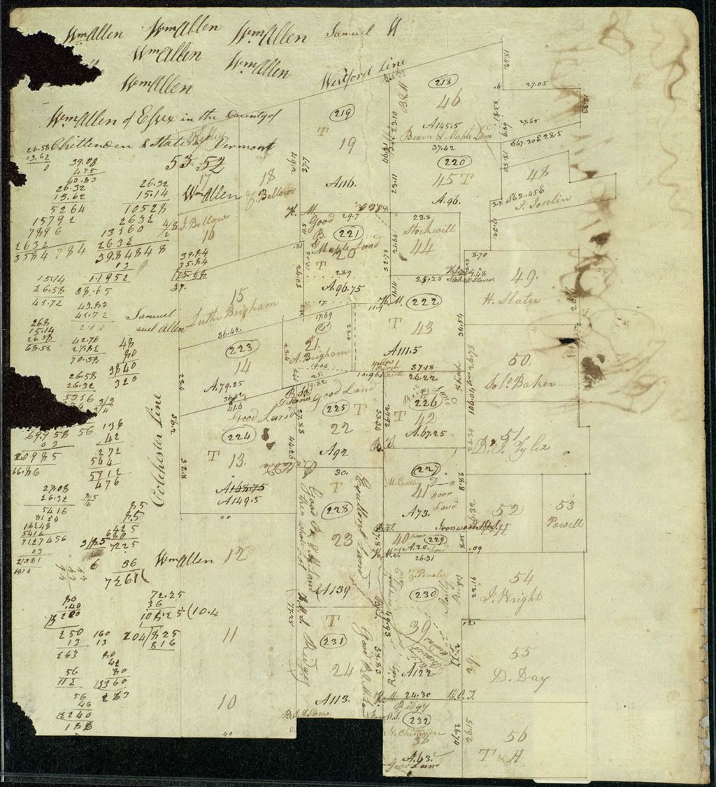 Miniature of Showing the quality of land in part of Essex, undated