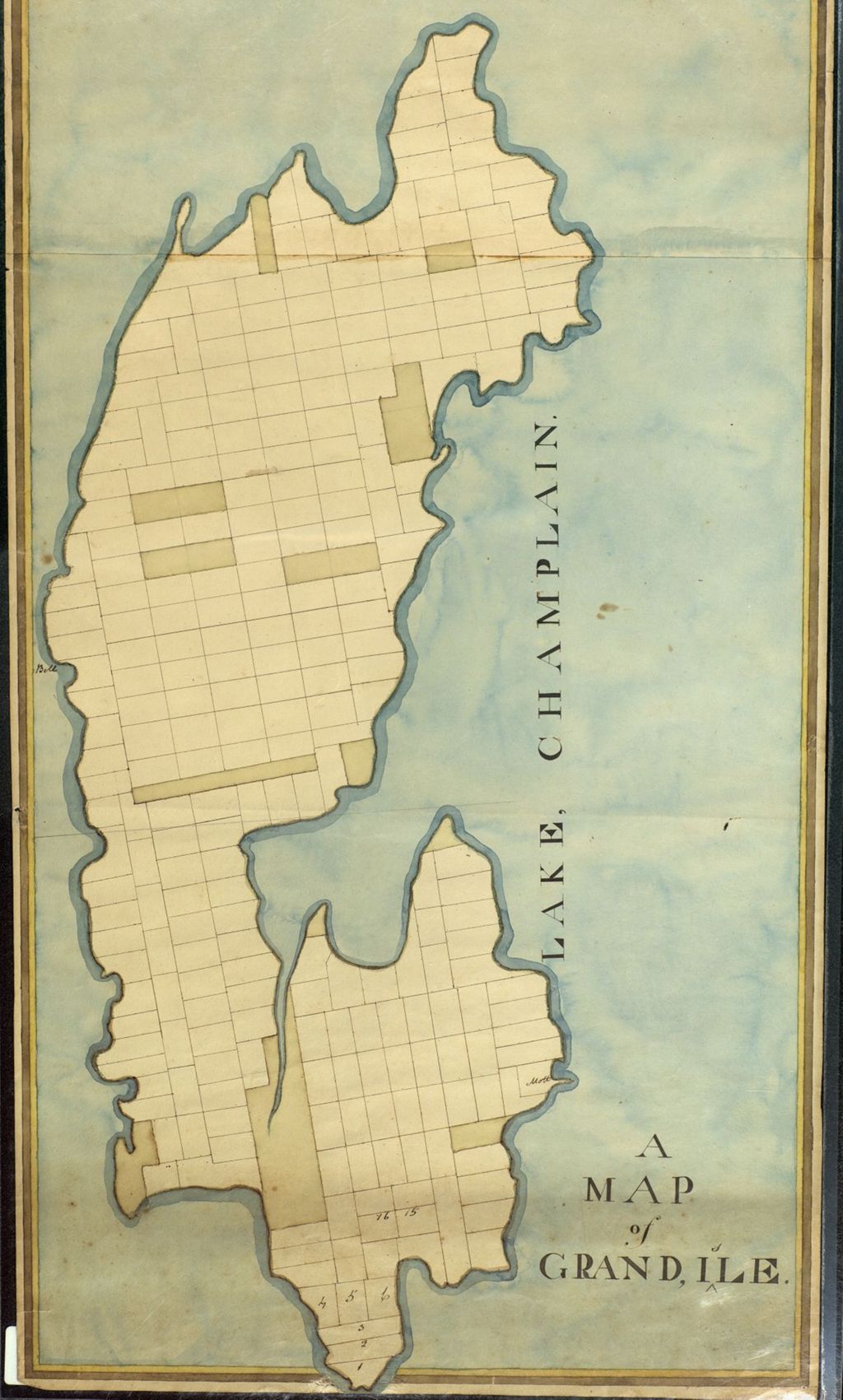 Miniature of A Map of Grand Isle, undated