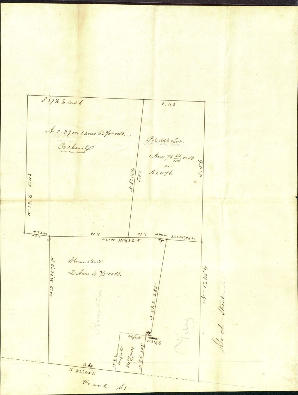 Miniature of Burlington: G. Moore's Estate, Pearl and Goch Streets, undated