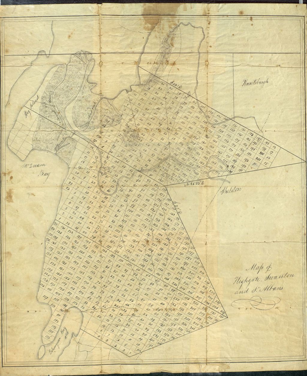 Miniature of Highgate, Swanton and St. Albans, undated