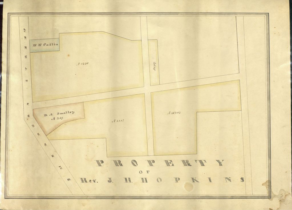 Miniature of Burlington: Property of Rev. J. H. Hopkins, undated