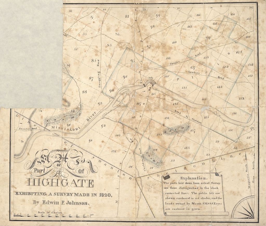 Miniature of Parts of Highgate by Edwin F. Johnson, 1820