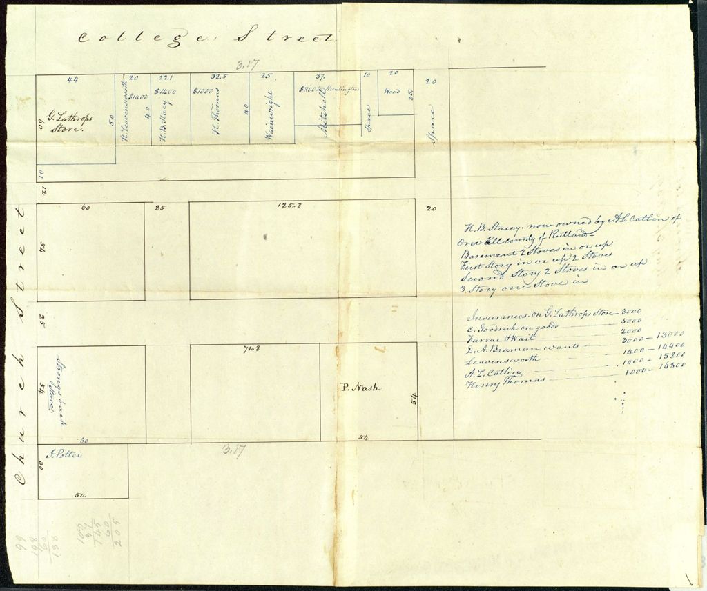 Miniature of Burlington: Strong's lot, East of court house square, May 31, 1839