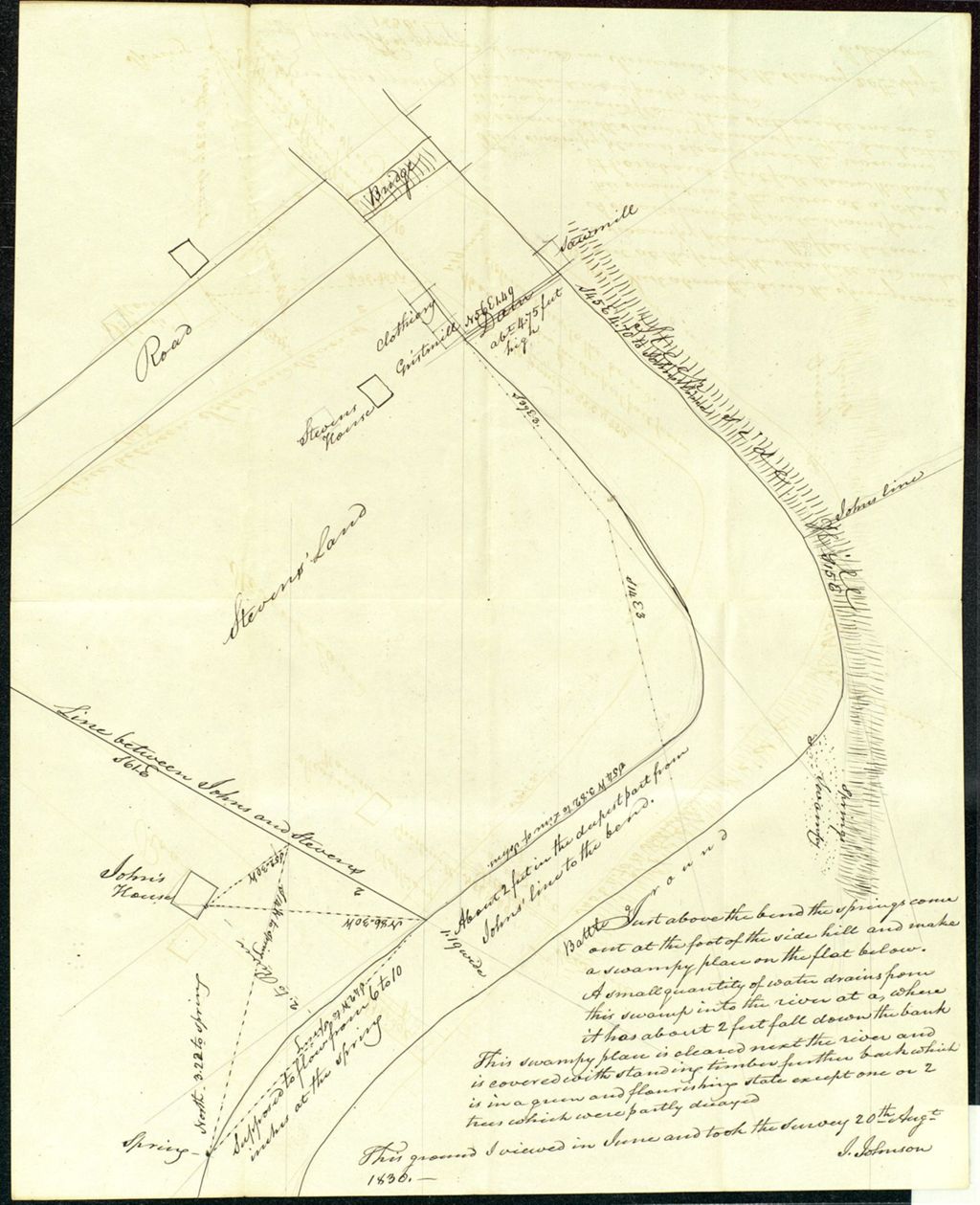 Miniature of Huntington Jehiel Johns vs. Roswell Stevens, August 20, 1830