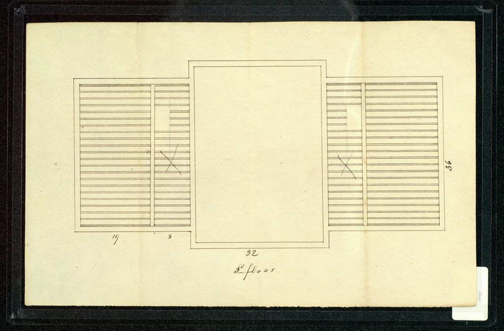 Miniature of Plan for Old Mill building, University of Vermont, Burlington, 1820s