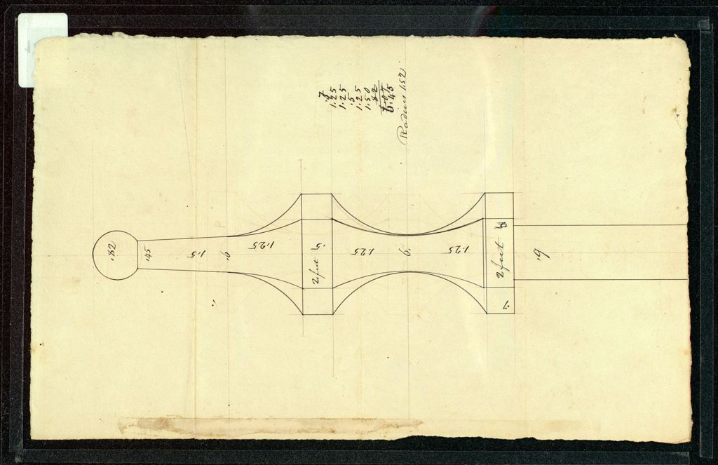 Miniature of Plan for Old Mill building, University of Vermont, Burlington, 1820s