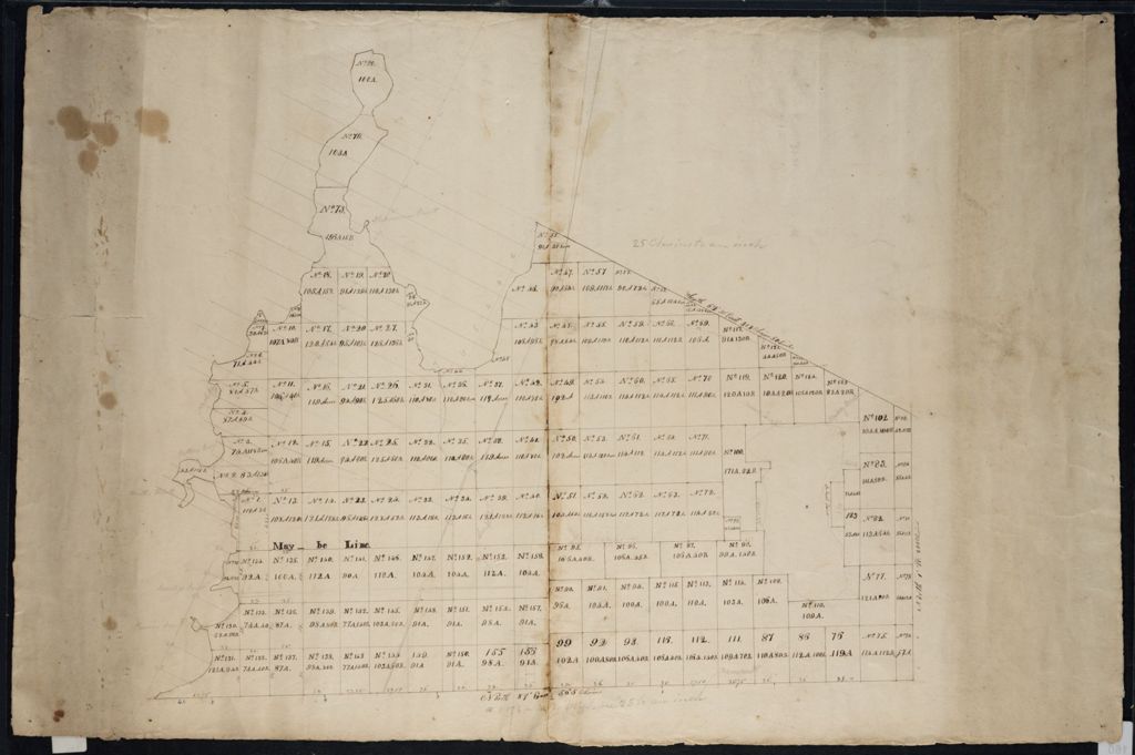 Miniature of Charlotte and Shelburne, plat map, undated