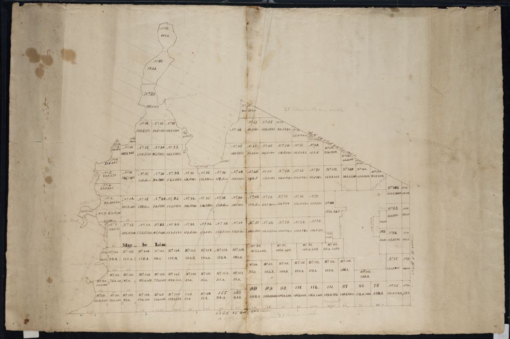 Miniature of Charlotte and Shelburne, plat map, undated