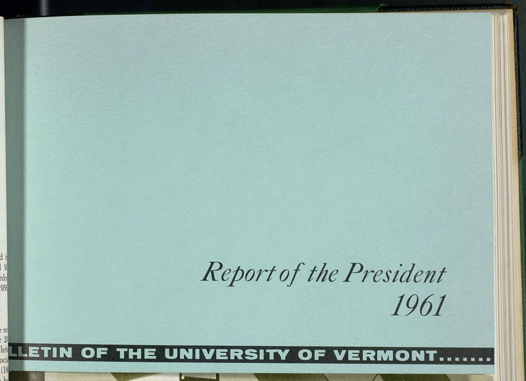 Miniature of Bulletin of the University of Vermont vol. 59 no. 09