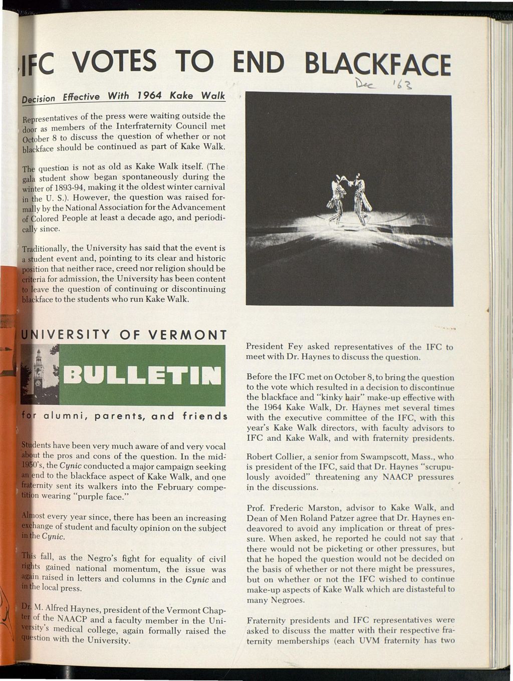 Miniature of Bulletin of the University of Vermont vol. 61 no. 02