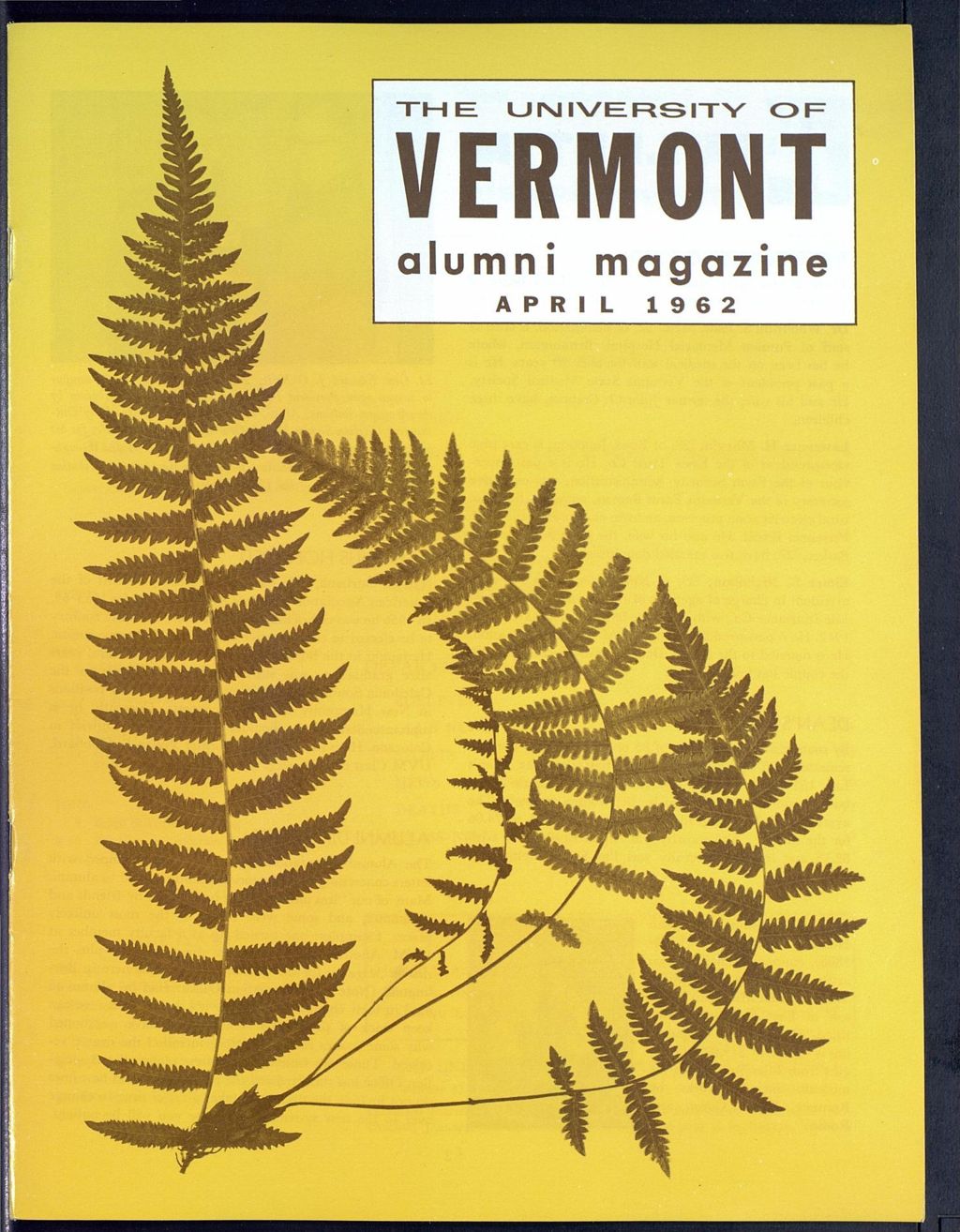 Miniature of The University of Vermont Alumni Magazine vol. 42 no. 04