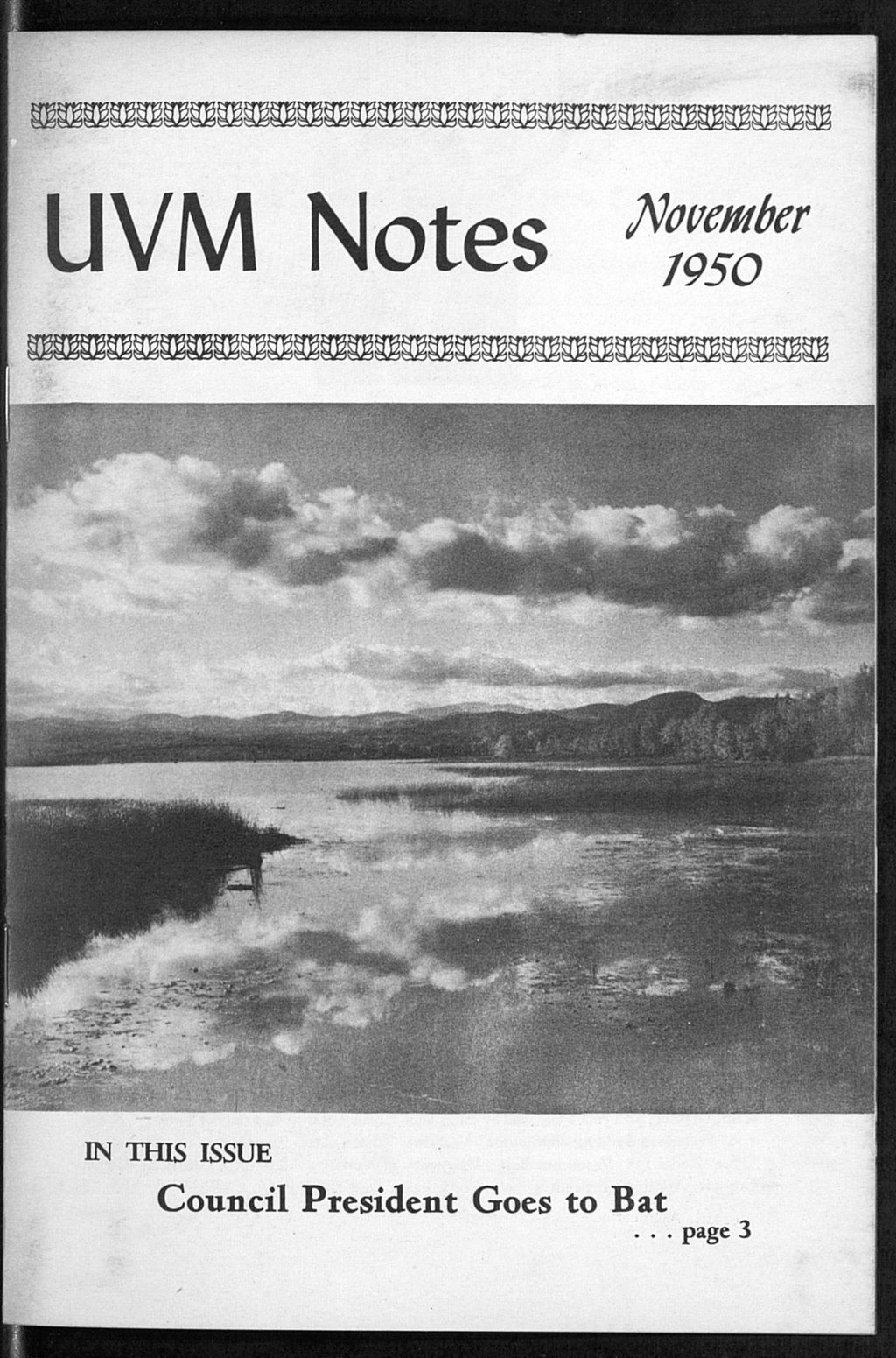 Miniature of UVM Notes vol. 31 no. 02