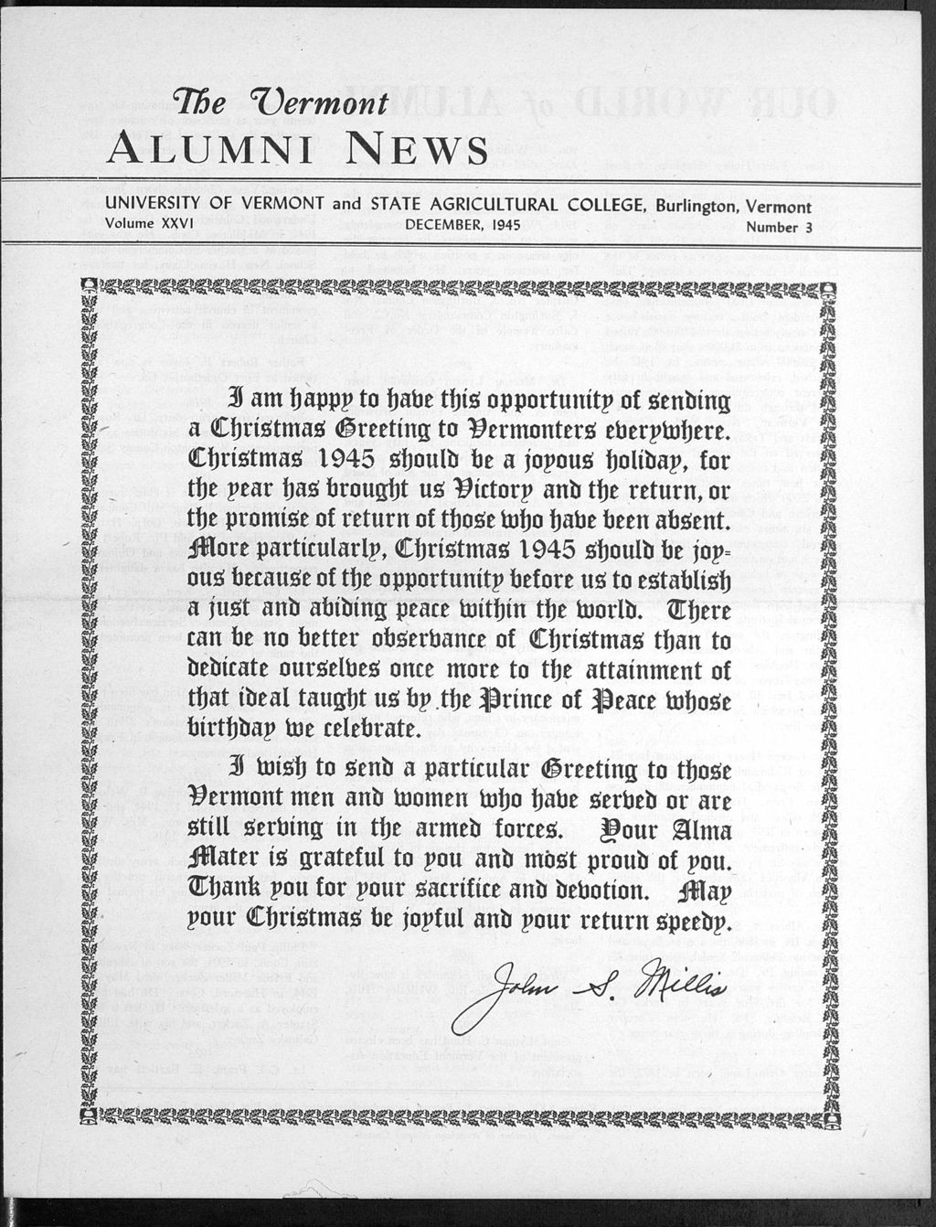 Miniature of Vermont Alumni News vol. 26 no. 03