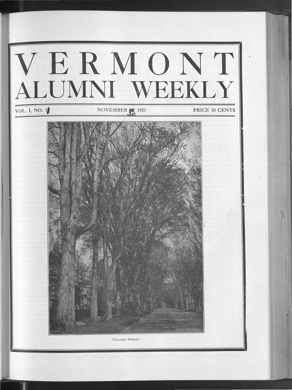 Miniature of Vermont Alumni Weekly vol. 01 no. 11