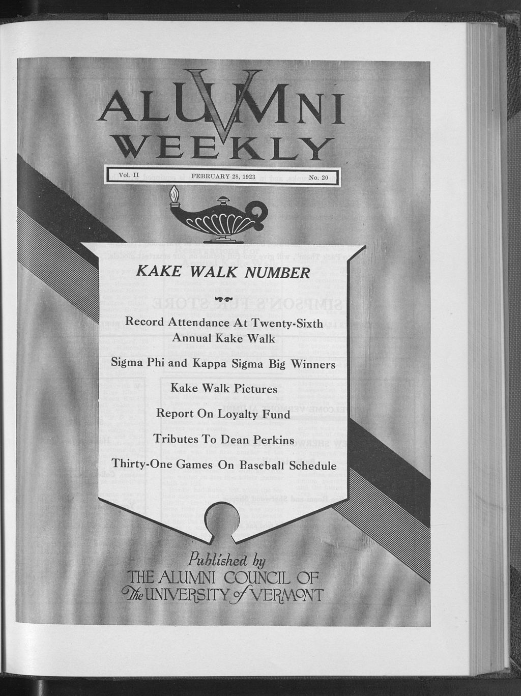 Miniature of Vermont Alumni Weekly vol. 02 no. 20