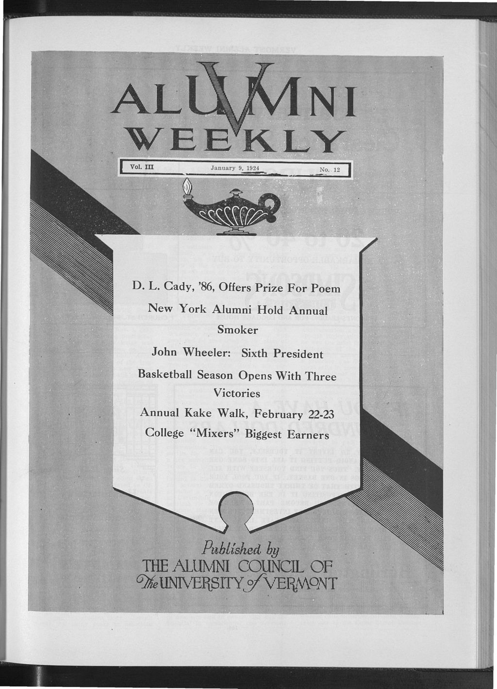 Miniature of Vermont Alumni Weekly vol. 03 no. 12