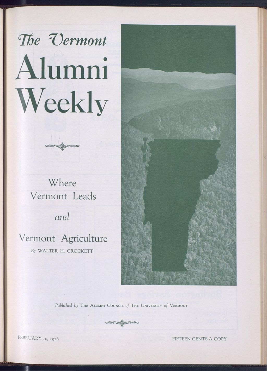 Miniature of Vermont Alumni Weekly vol. 05 no. 16