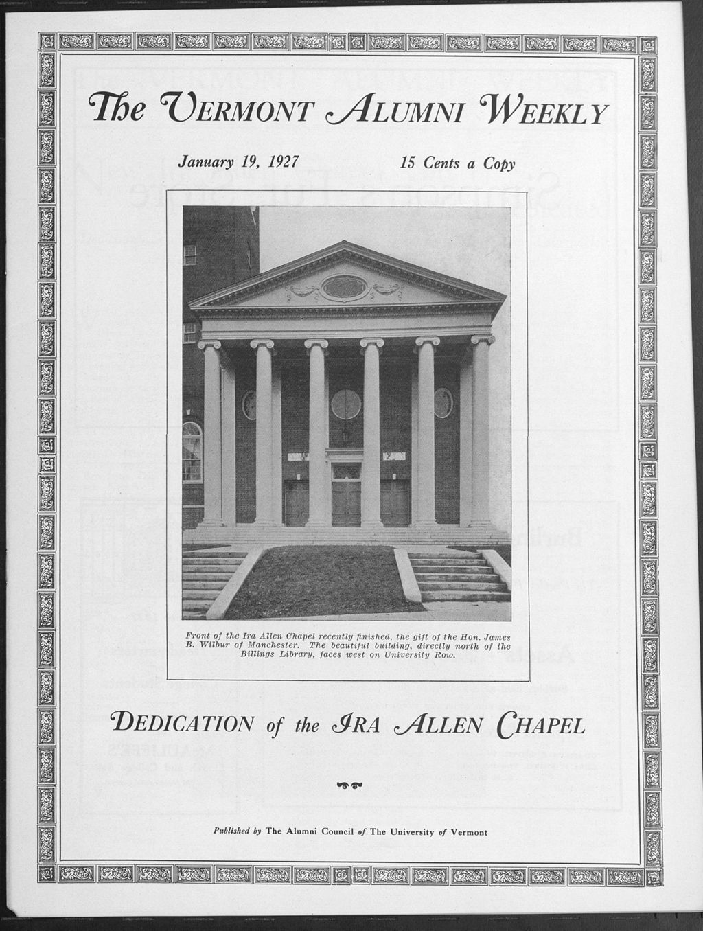 Miniature of Vermont Alumni Weekly vol. 06 no. 13