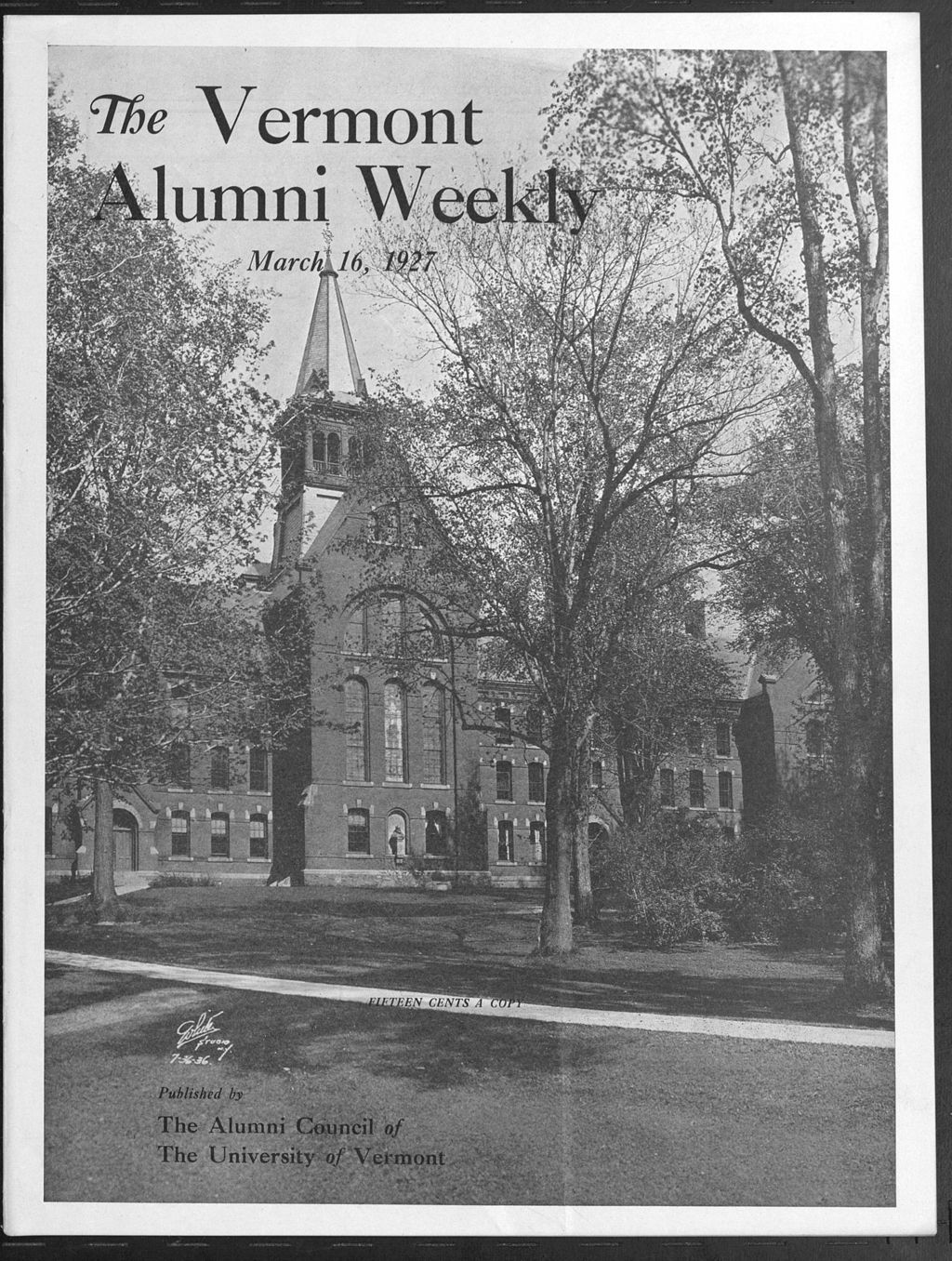 Miniature of Vermont Alumni Weekly vol. 06 no. 21