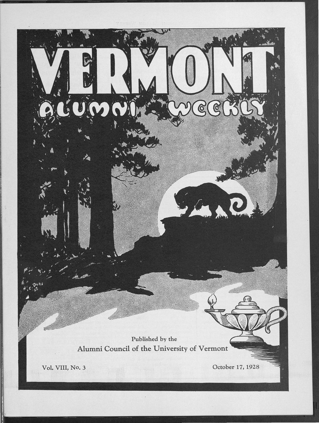 Miniature of Vermont Alumni Weekly vol. 08 no. 03