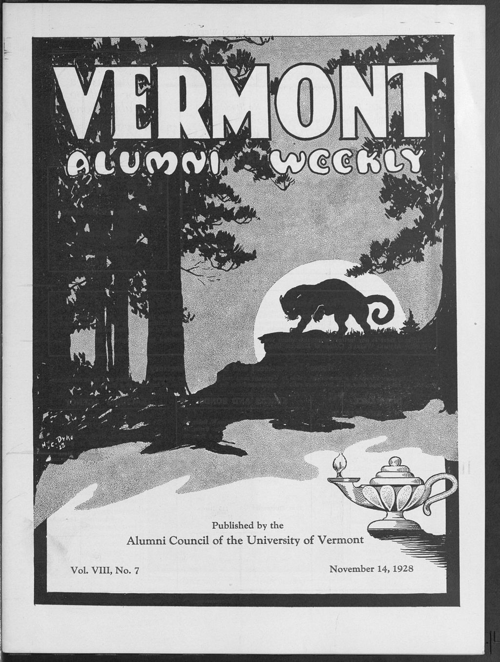 Miniature of Vermont Alumni Weekly vol. 08 no. 07