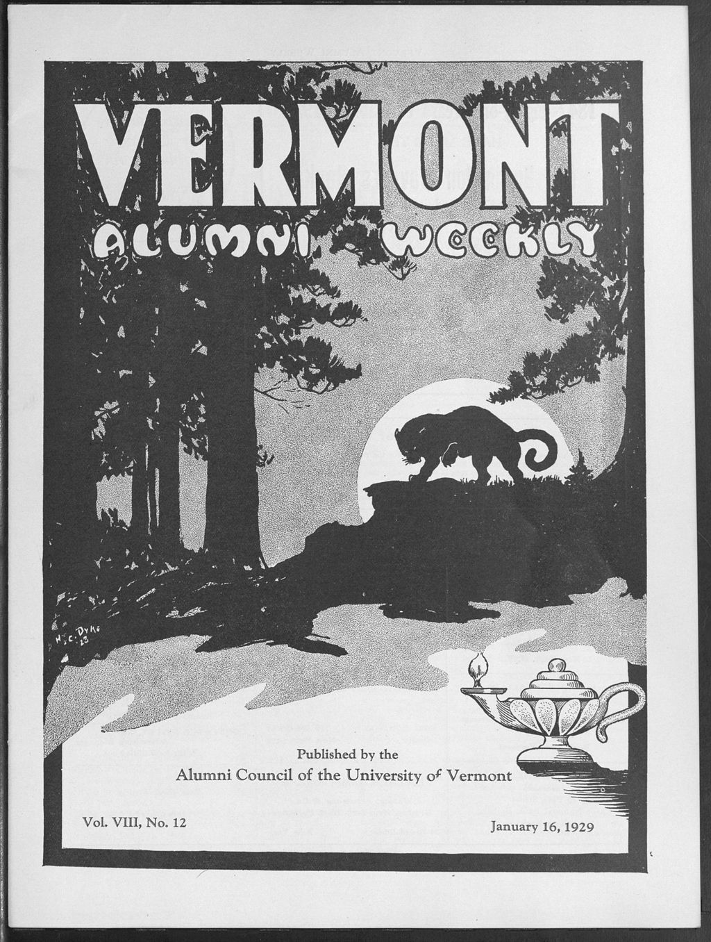 Miniature of Vermont Alumni Weekly vol. 08 no. 12