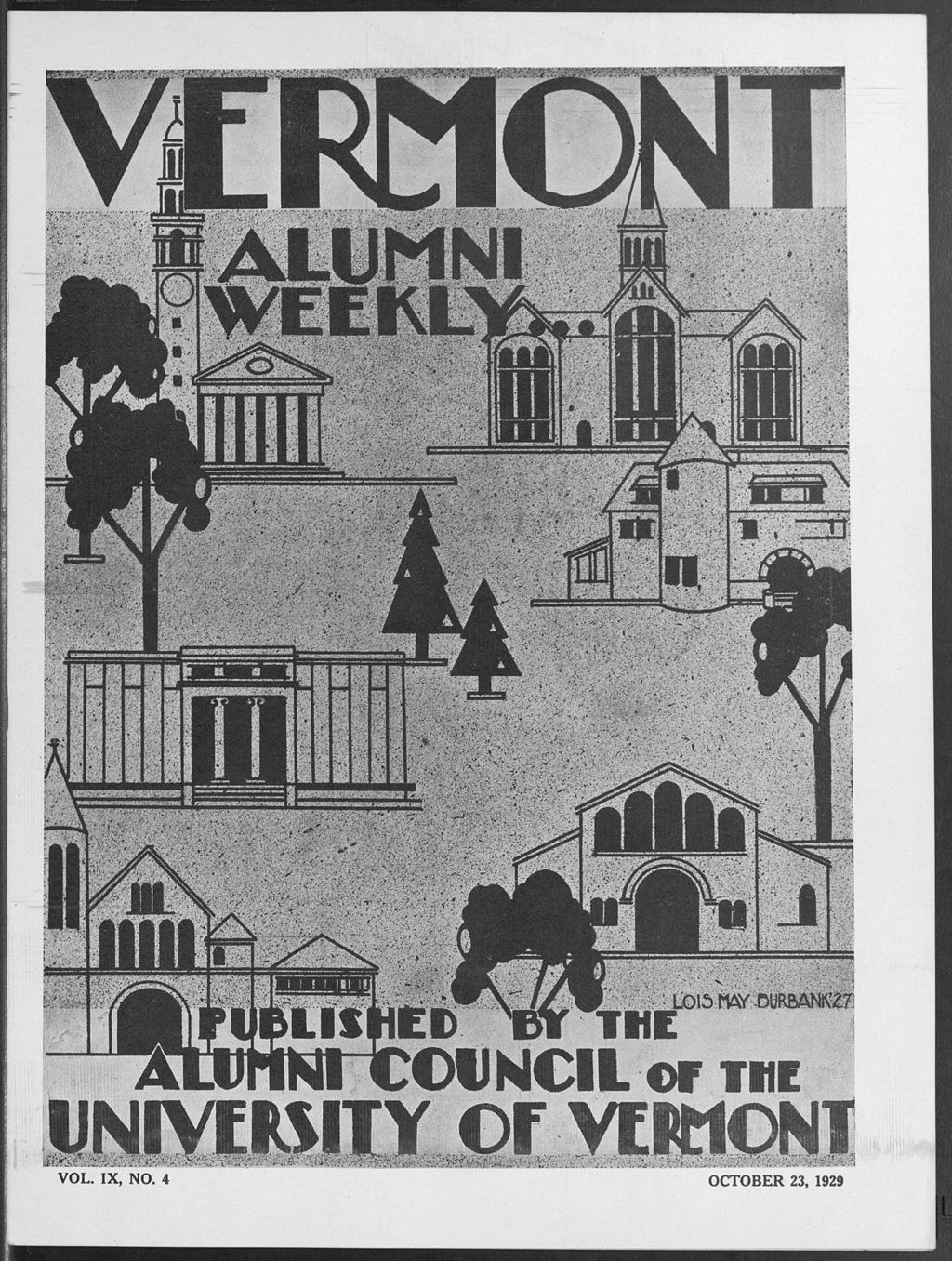 Miniature of Vermont Alumni Weekly vol. 09 no. 04