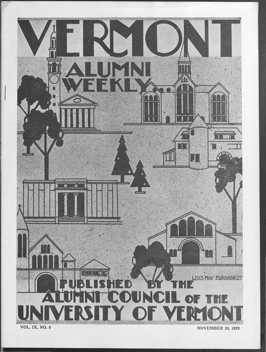 Miniature of Vermont Alumni Weekly vol. 09 no. 08