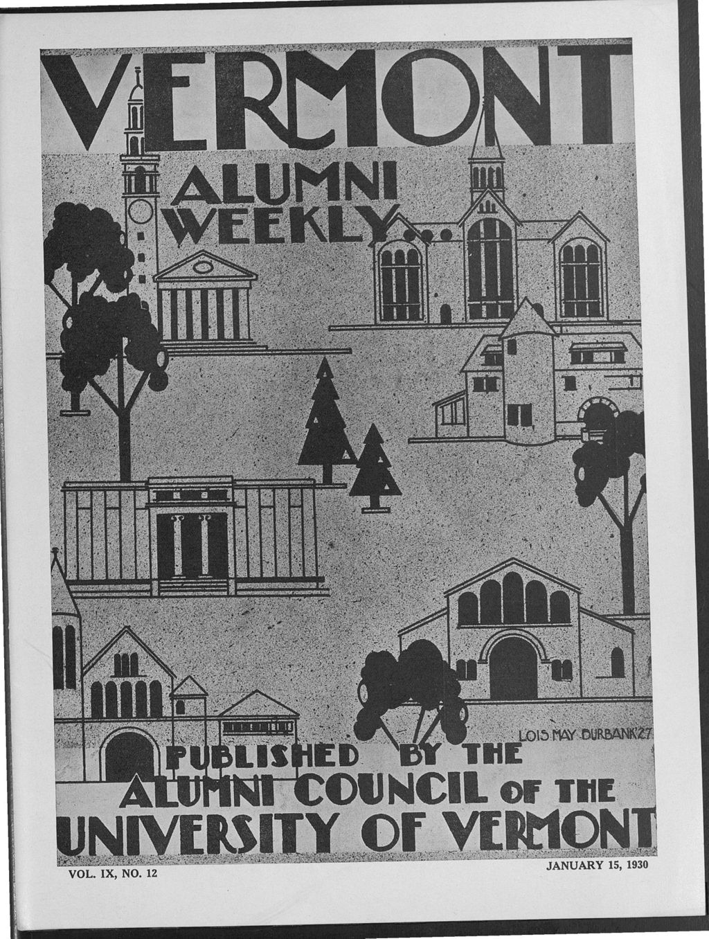 Miniature of Vermont Alumni Weekly vol. 09 no. 12