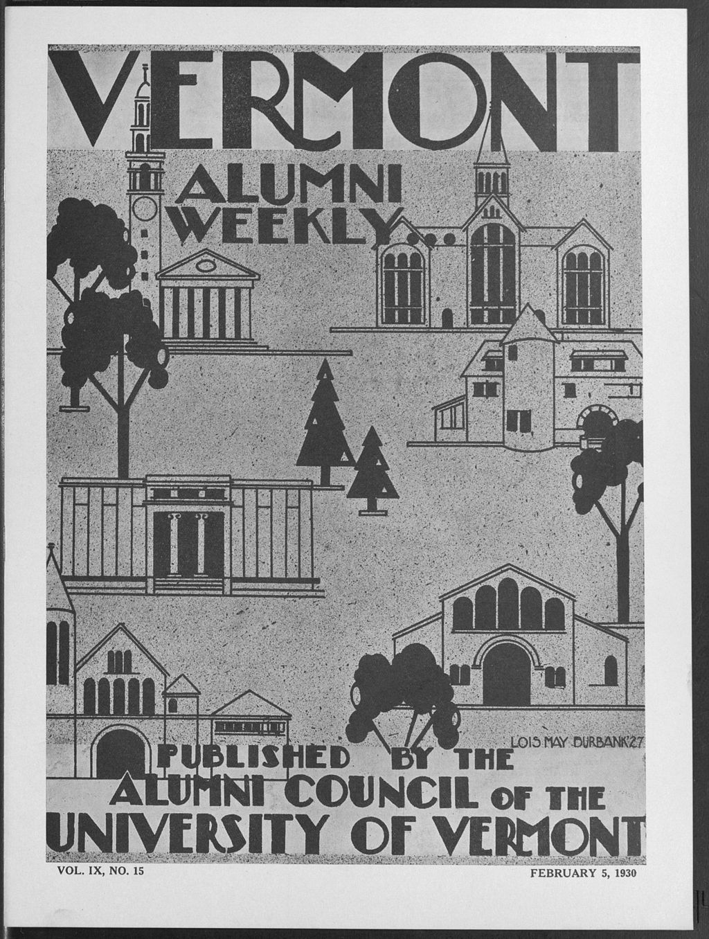 Miniature of Vermont Alumni Weekly vol. 09 no. 15