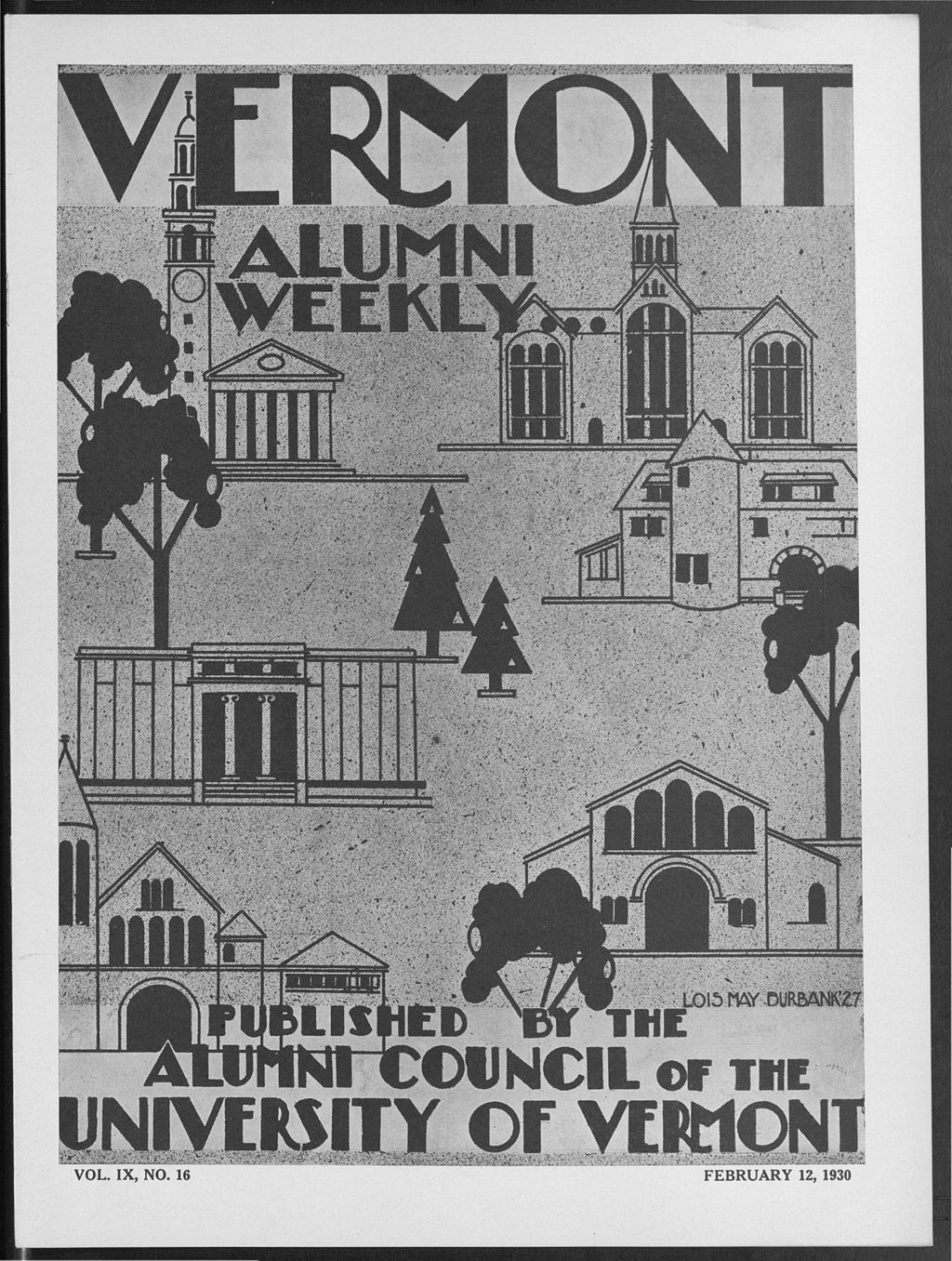 Miniature of Vermont Alumni Weekly vol. 09 no. 16