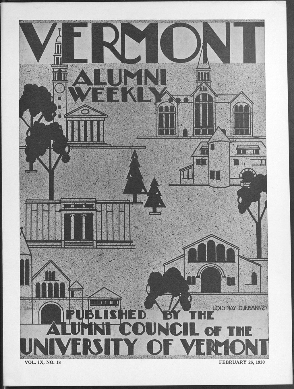 Miniature of Vermont Alumni Weekly vol. 09 no. 18