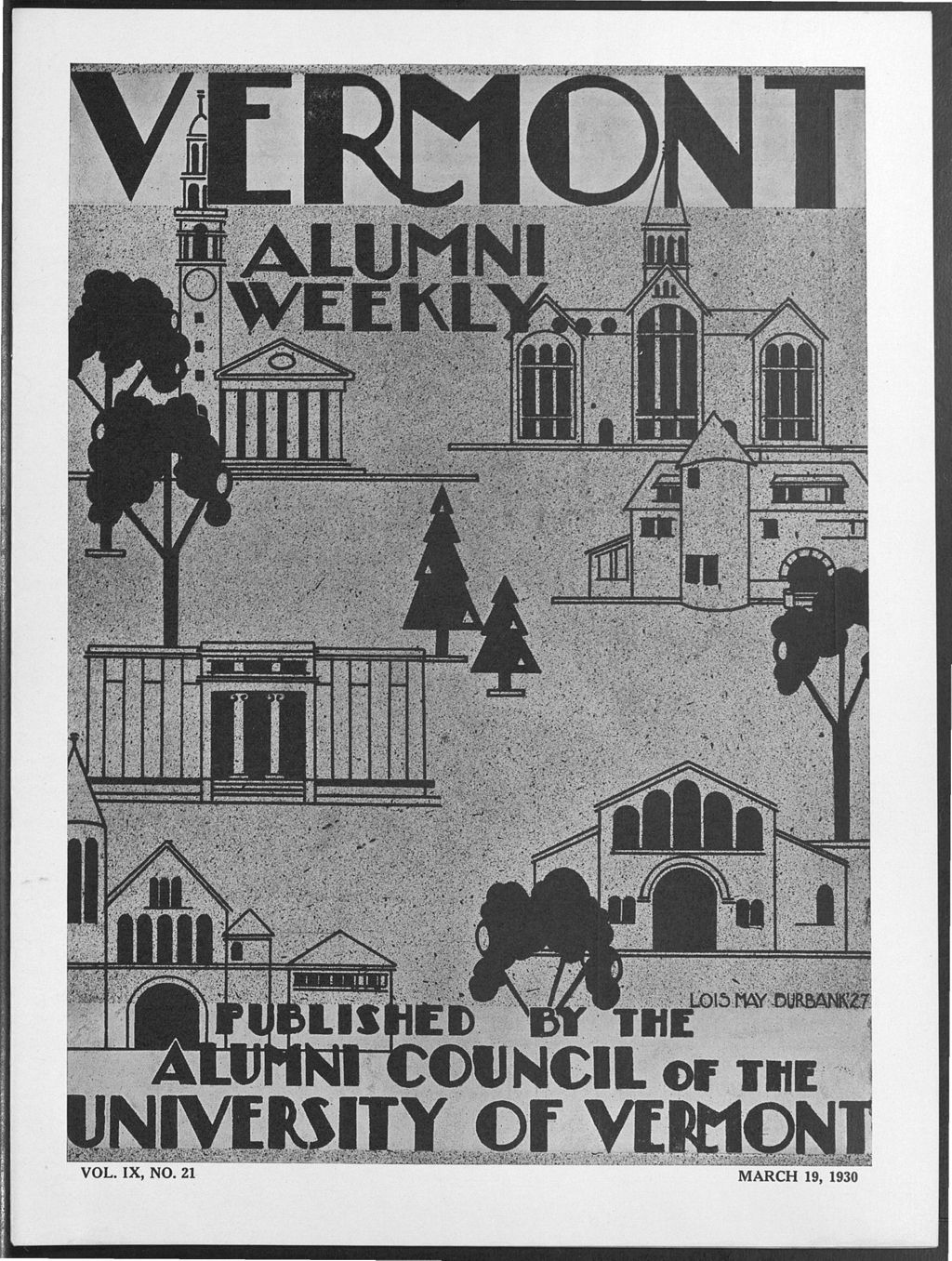 Miniature of Vermont Alumni Weekly vol. 09 no. 21