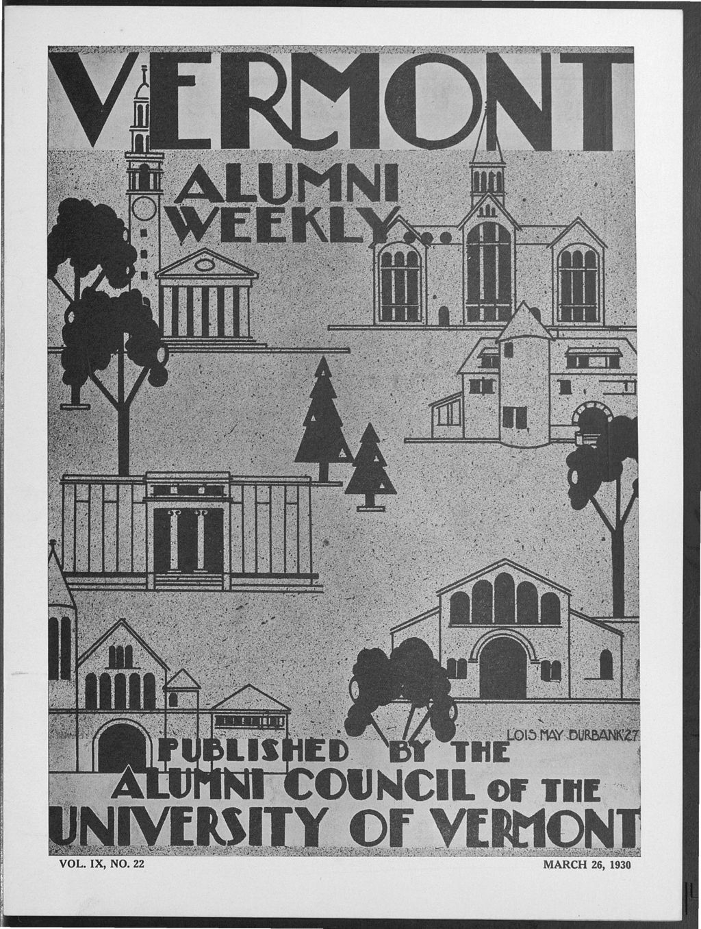 Miniature of Vermont Alumni Weekly vol. 09 no. 22