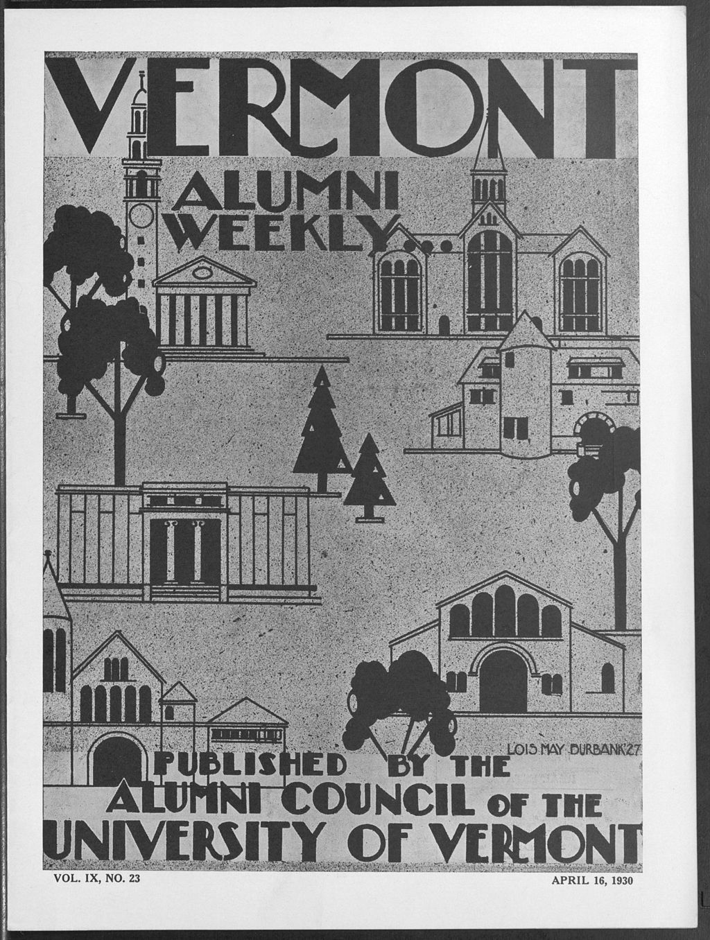 Miniature of Vermont Alumni Weekly vol. 09 no. 23