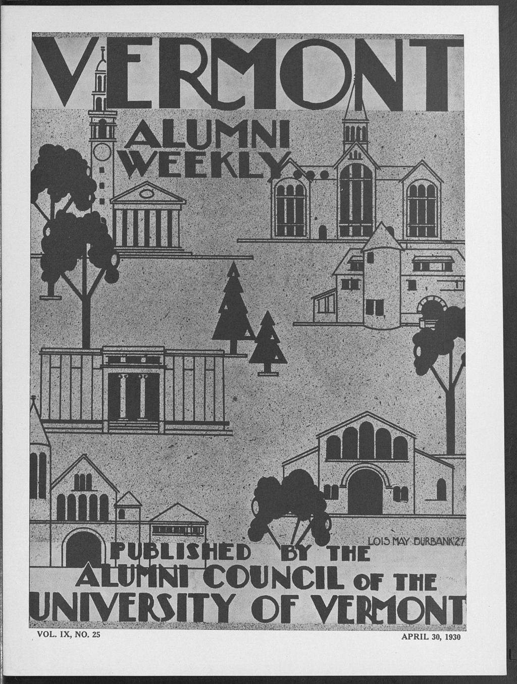 Miniature of Vermont Alumni Weekly vol. 09 no. 25