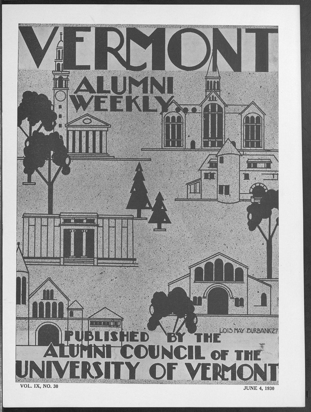 Miniature of Vermont Alumni Weekly vol. 09 no. 30