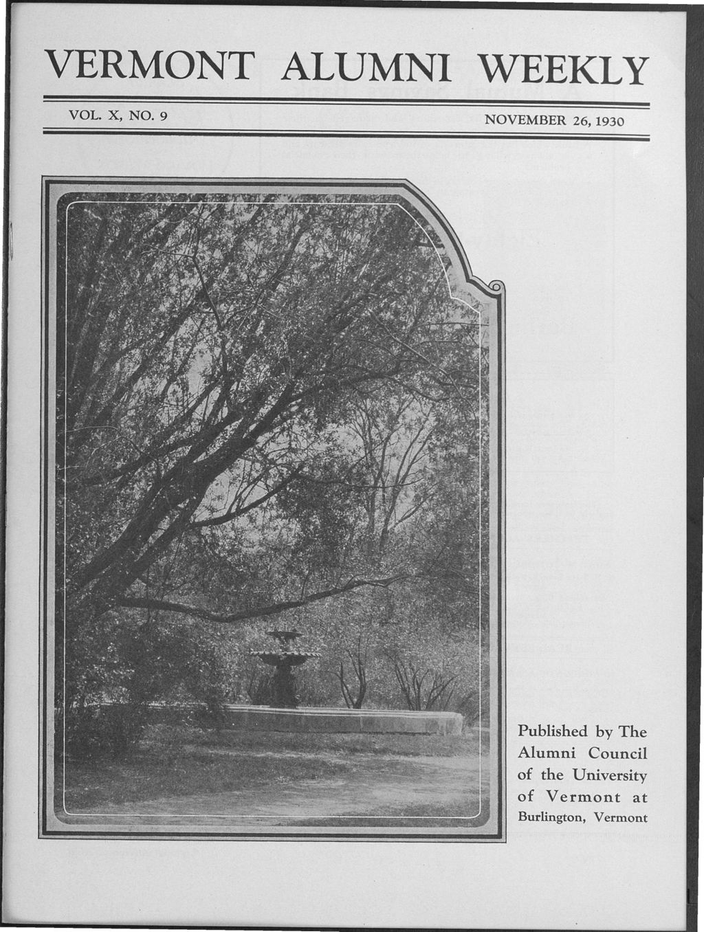 Miniature of Vermont Alumni Weekly vol. 10 no. 09