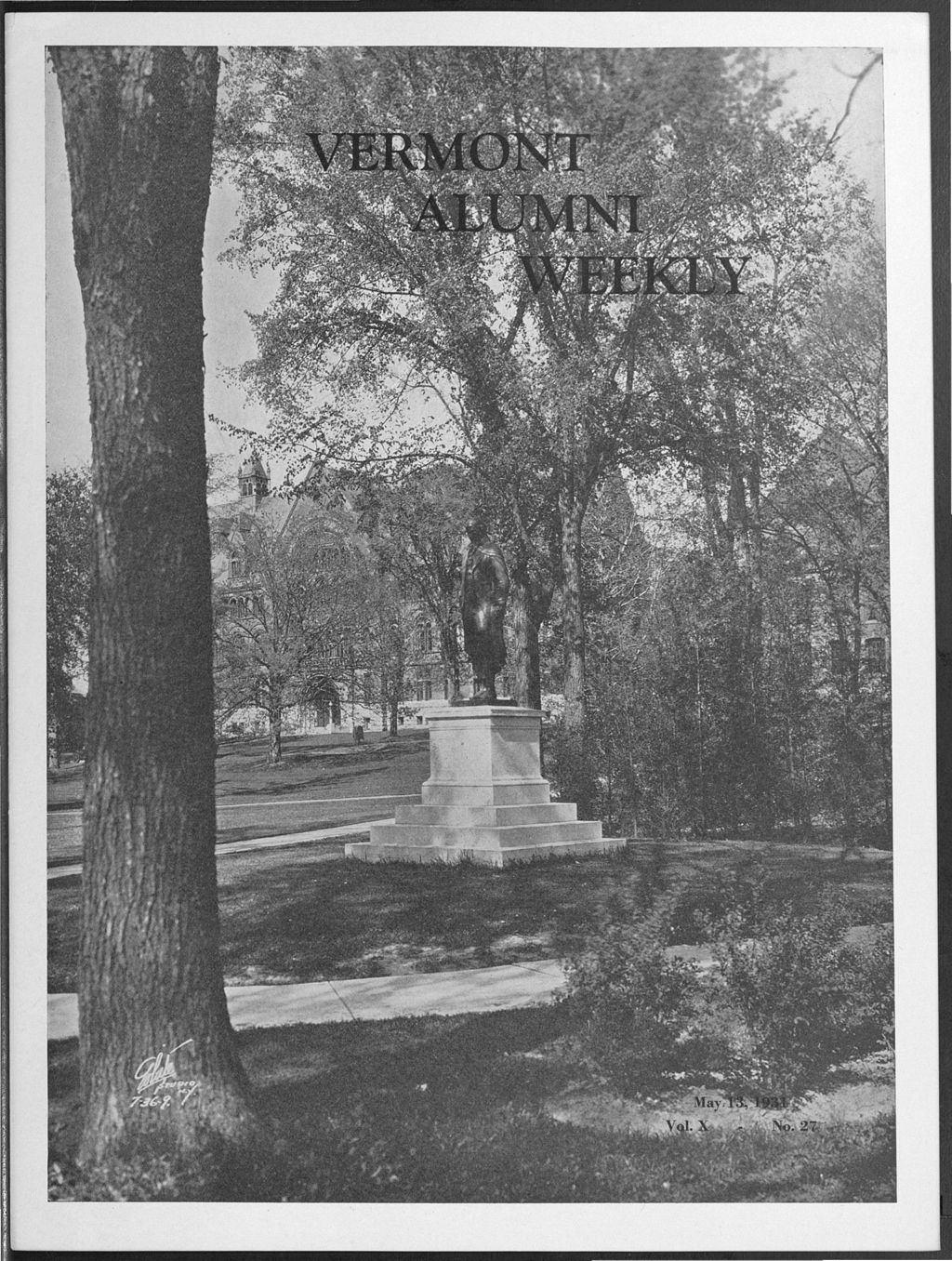 Miniature of Vermont Alumni Weekly vol. 10 no. 27