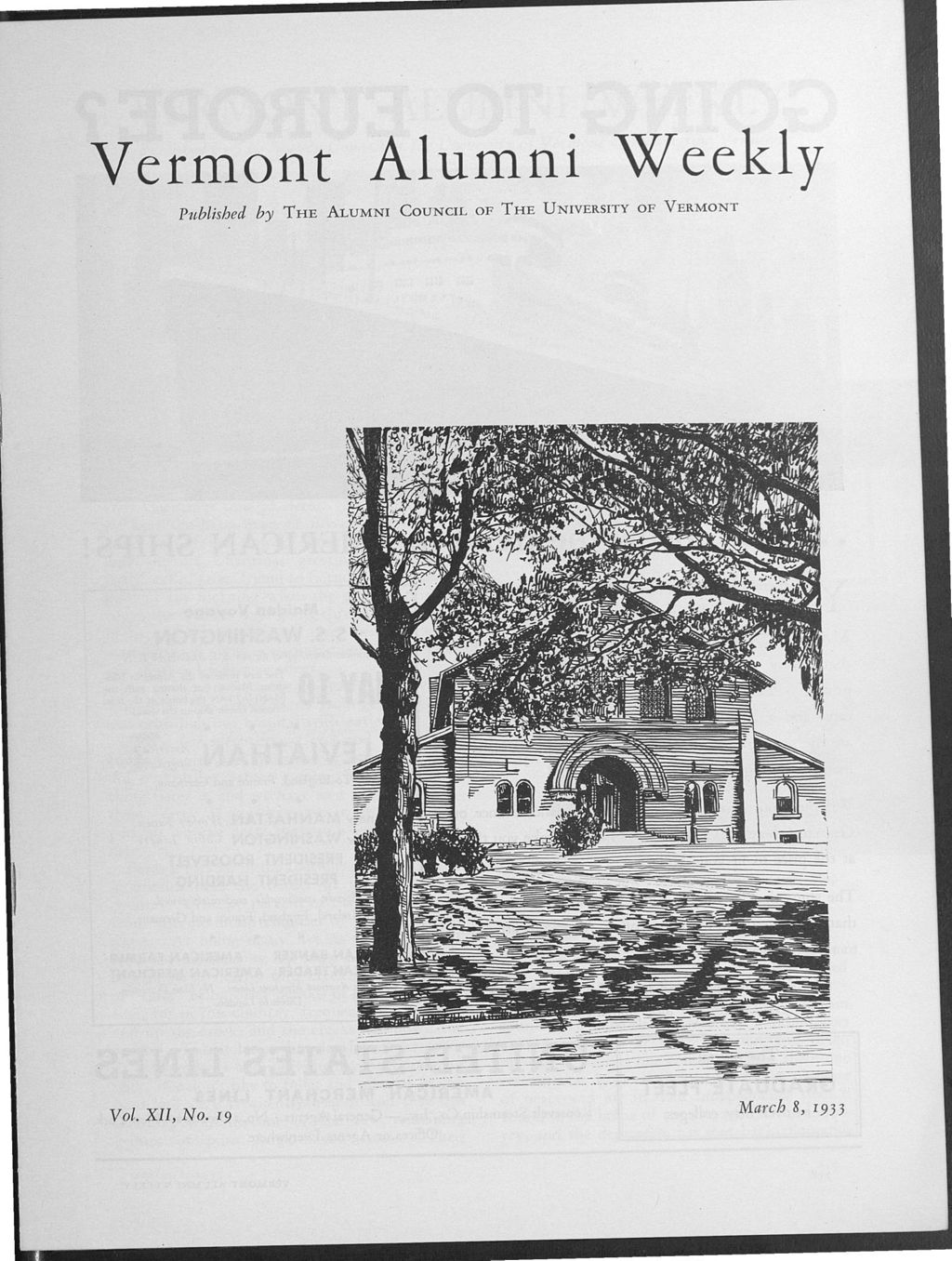 Miniature of Vermont Alumni Weekly vol. 12 no. 19